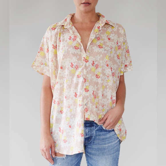 acacia swimwear Tops - Acacia Swimwear Mombasa Shirt in Cherry Blossom acacia swimwear Tops - Acacia Swimwear Mombasa Shirt in Cherry Blossom